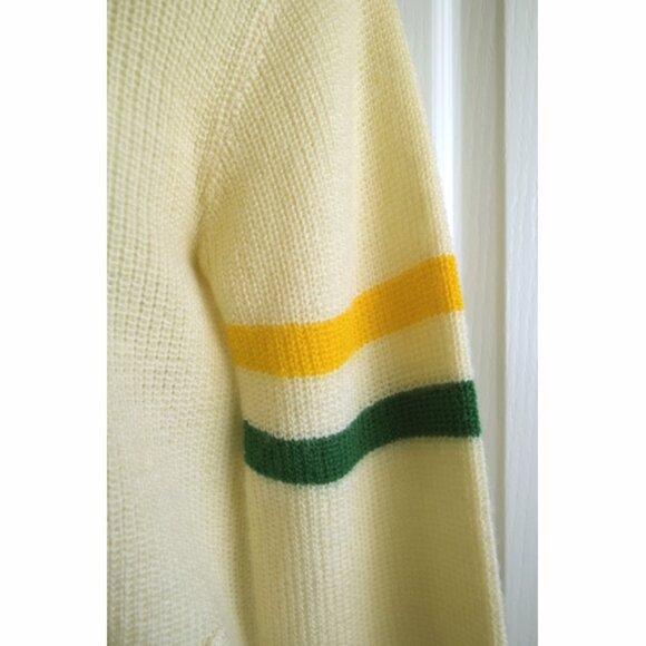 Vintage Caldwell unisex yellow wool cardigan - Picture 4 of 8